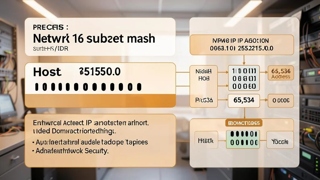 prefix 16 subnet mask